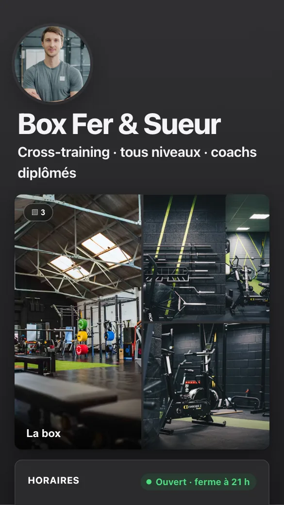 Aperçu du modèle Box de cross-training