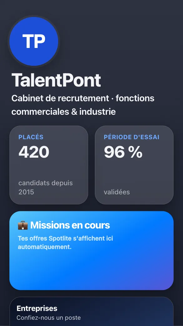 Aperçu du modèle Cabinet de recrutement