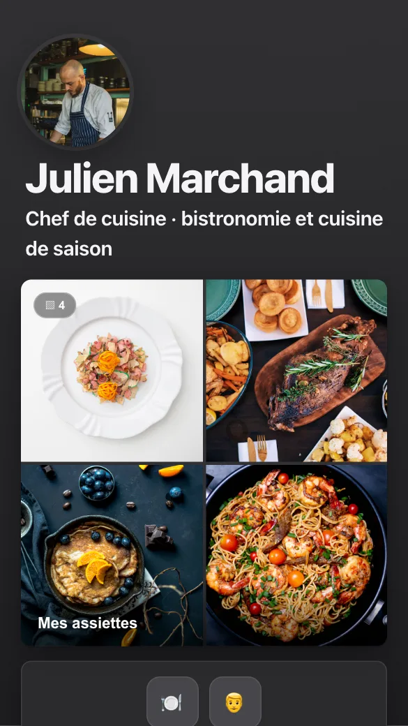 Aperçu du modèle Chef de cuisine