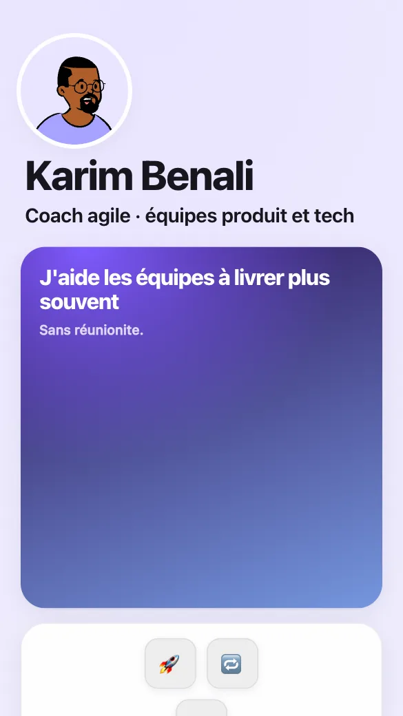 Aperçu du modèle Coach agile
