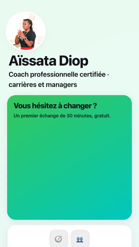 Aperçu du modèle Coach professionnel