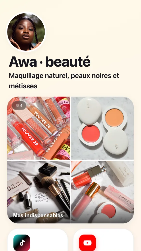 Aperçu du modèle Créatrice beauté