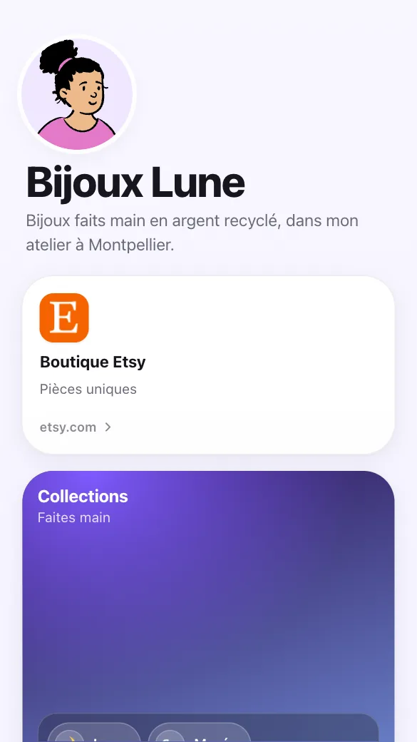 Aperçu du modèle Créatrice de bijoux