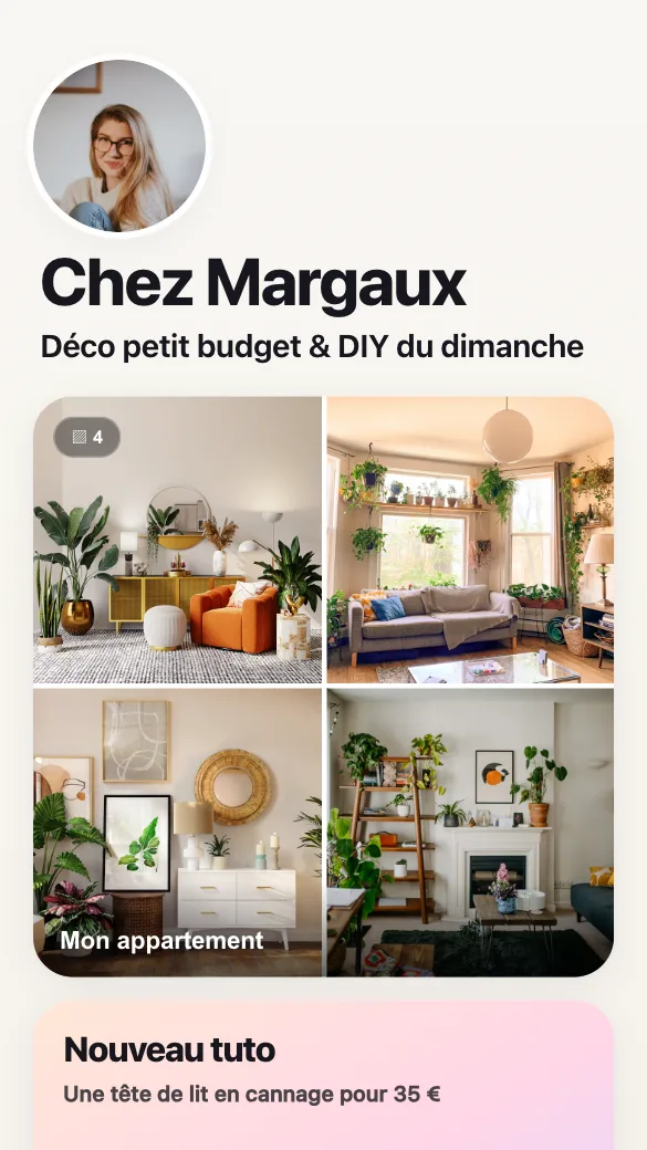 Aperçu du modèle Créatrice déco DIY
