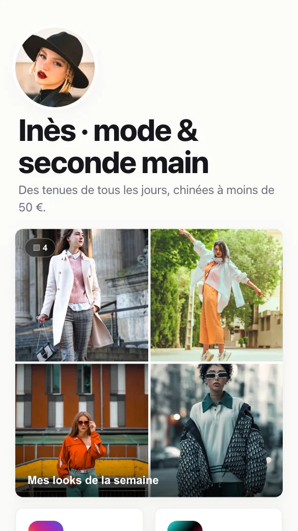 Aperçu du modèle Créatrice mode