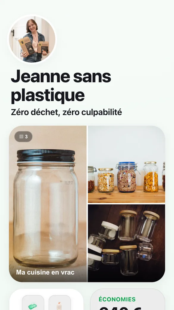 Aperçu du modèle Créatrice zéro déchet