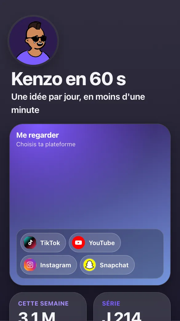 Aperçu du modèle Créateur de vidéos courtes