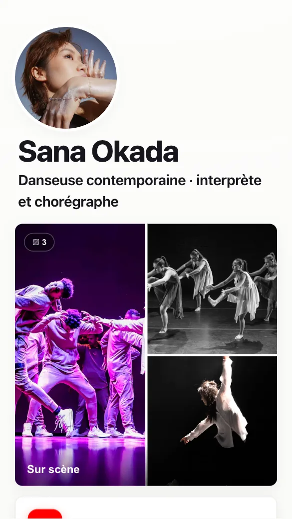 Aperçu du modèle Danseuse