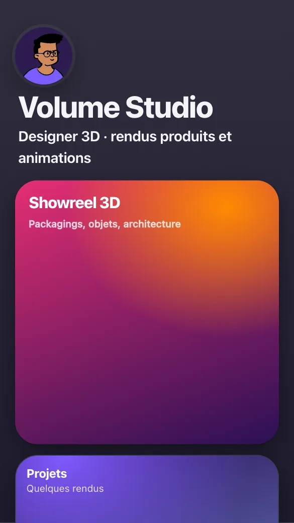 Aperçu du modèle Designer 3D