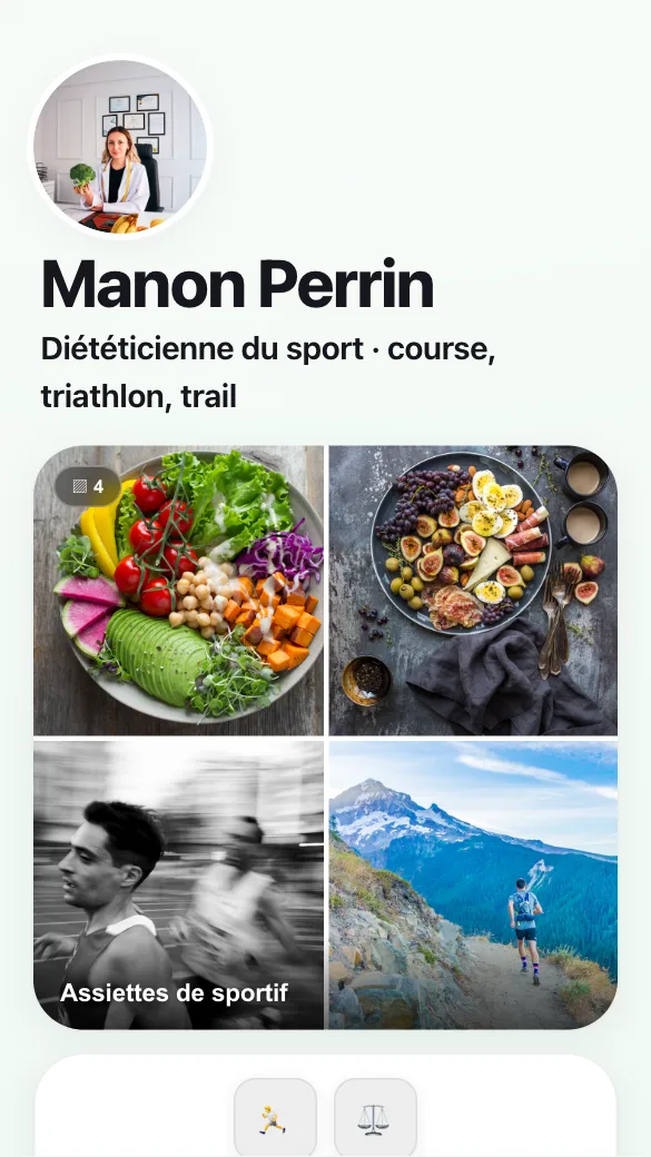 Aperçu du modèle Diététicienne du sport