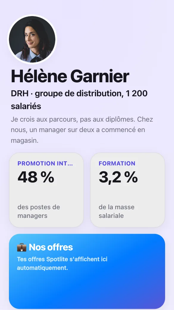 Aperçu du modèle DRH