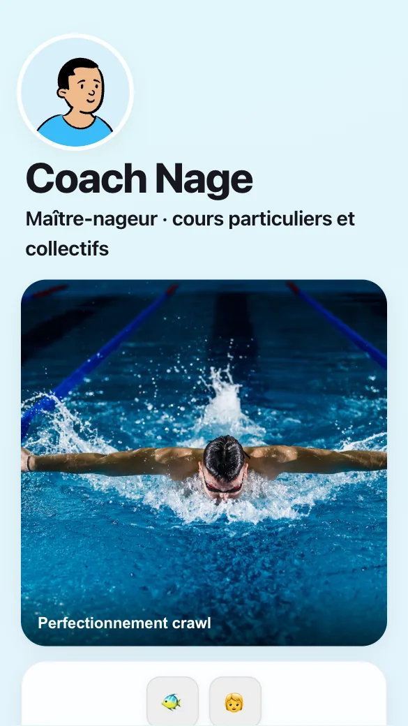 Aperçu du modèle Maître-nageur