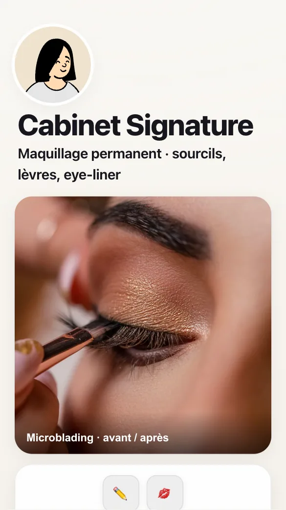 Aperçu du modèle Maquillage permanent