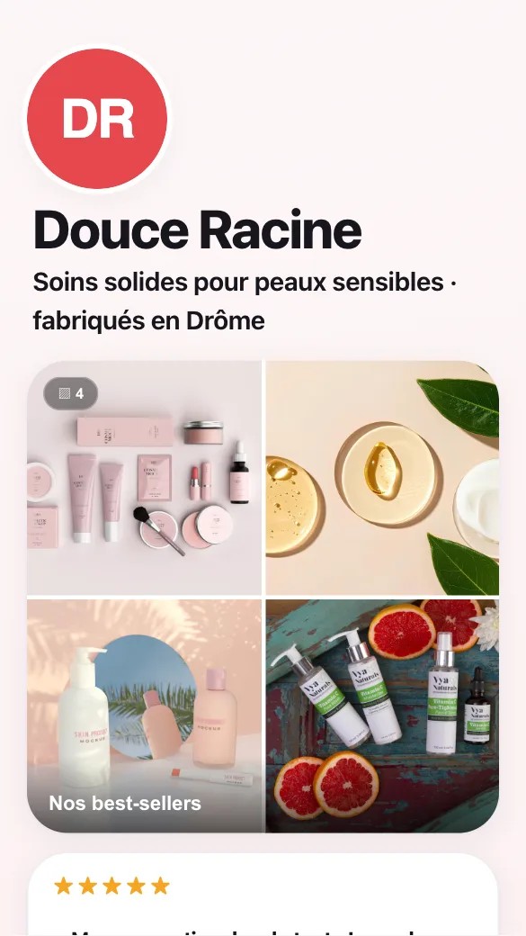 Aperçu du modèle Marque de cosmétiques