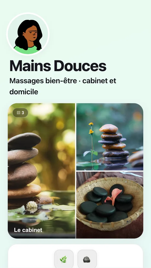 Aperçu du modèle Masseuse bien-être
