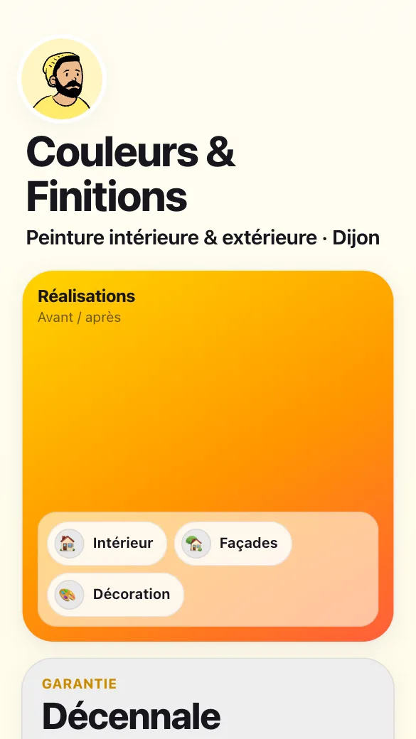 Aperçu du modèle Peintre en bâtiment