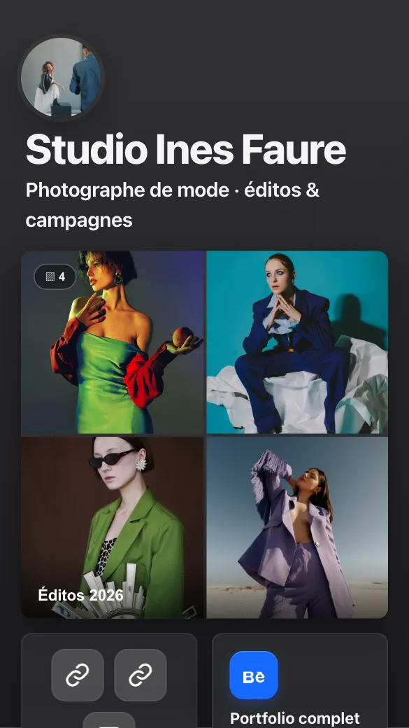 Aperçu du modèle Photographe de mode