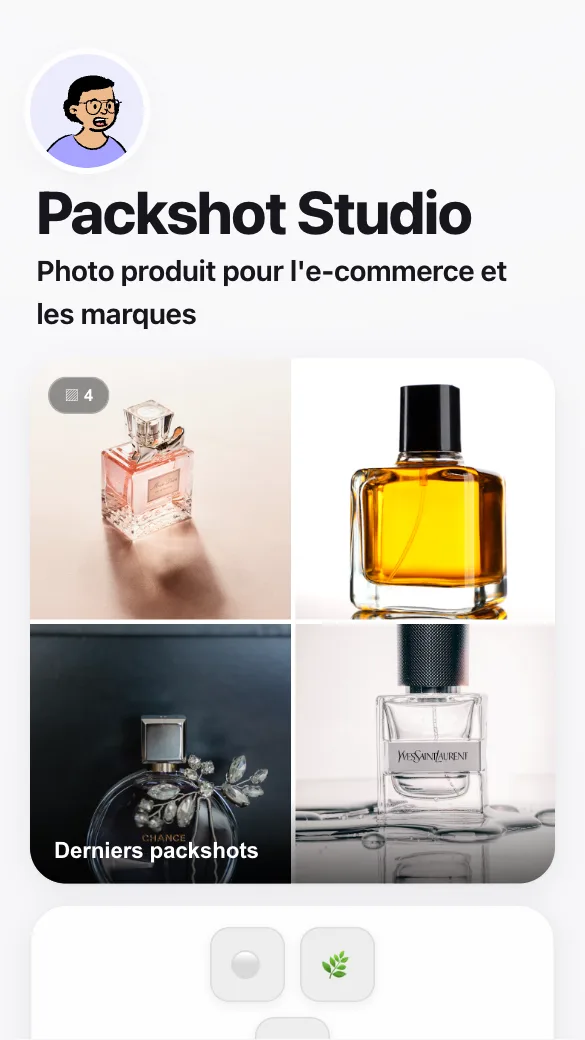 Aperçu du modèle Photographe produit