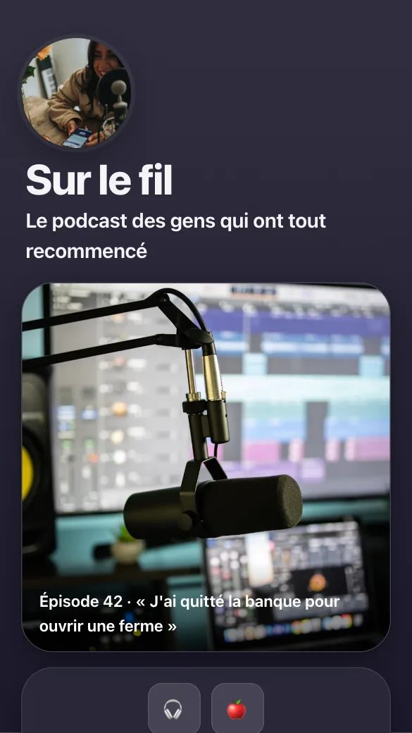 Aperçu du modèle Podcasteuse