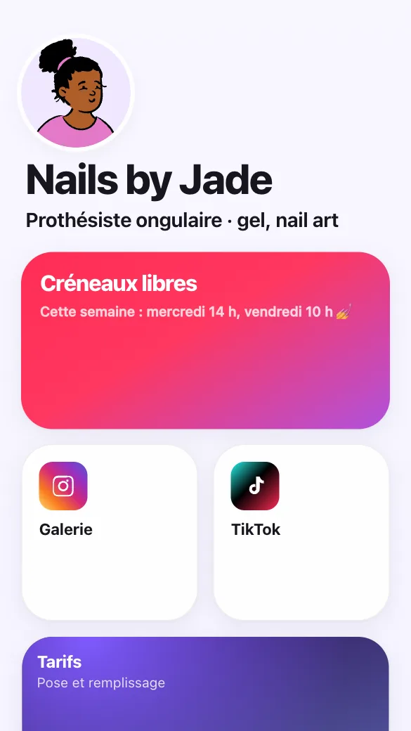 Aperçu du modèle Prothésiste ongulaire