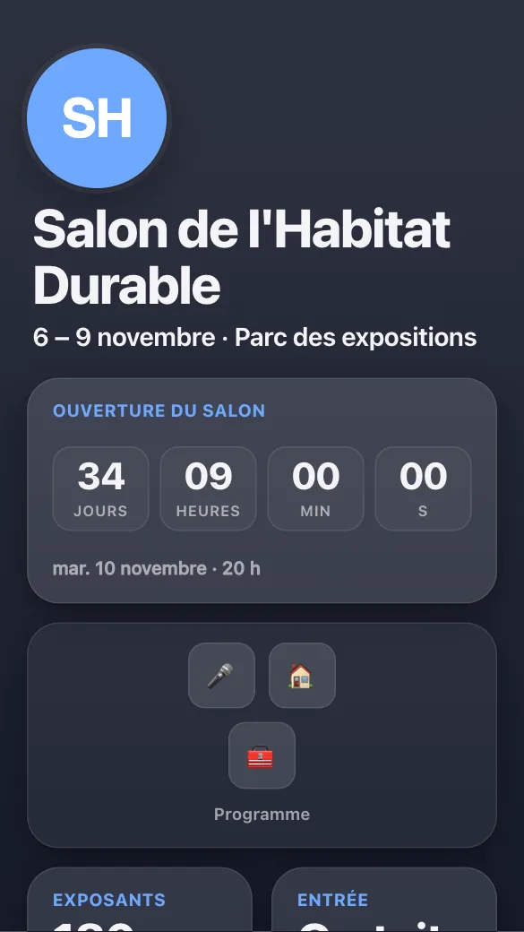 Aperçu du modèle Salon professionnel