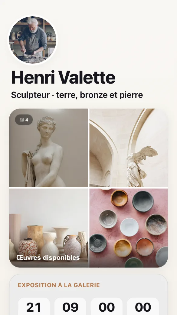 Aperçu du modèle Sculpteur