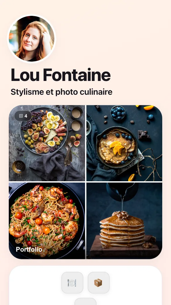 Aperçu du modèle Styliste culinaire